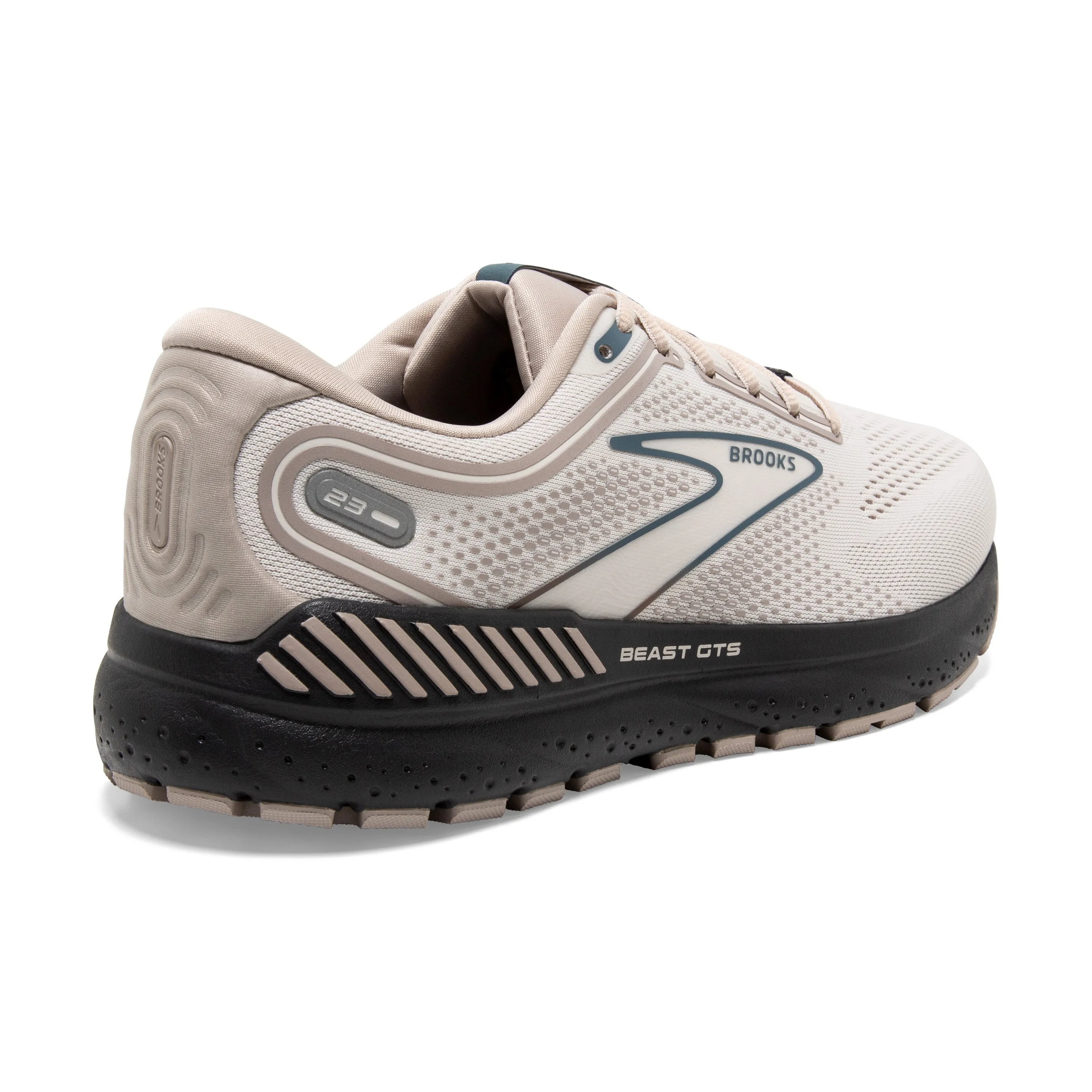 Men's Brooks Beast GTS 23 Color: Chateau Grey/ White / Blue (WIDE WIDTH)