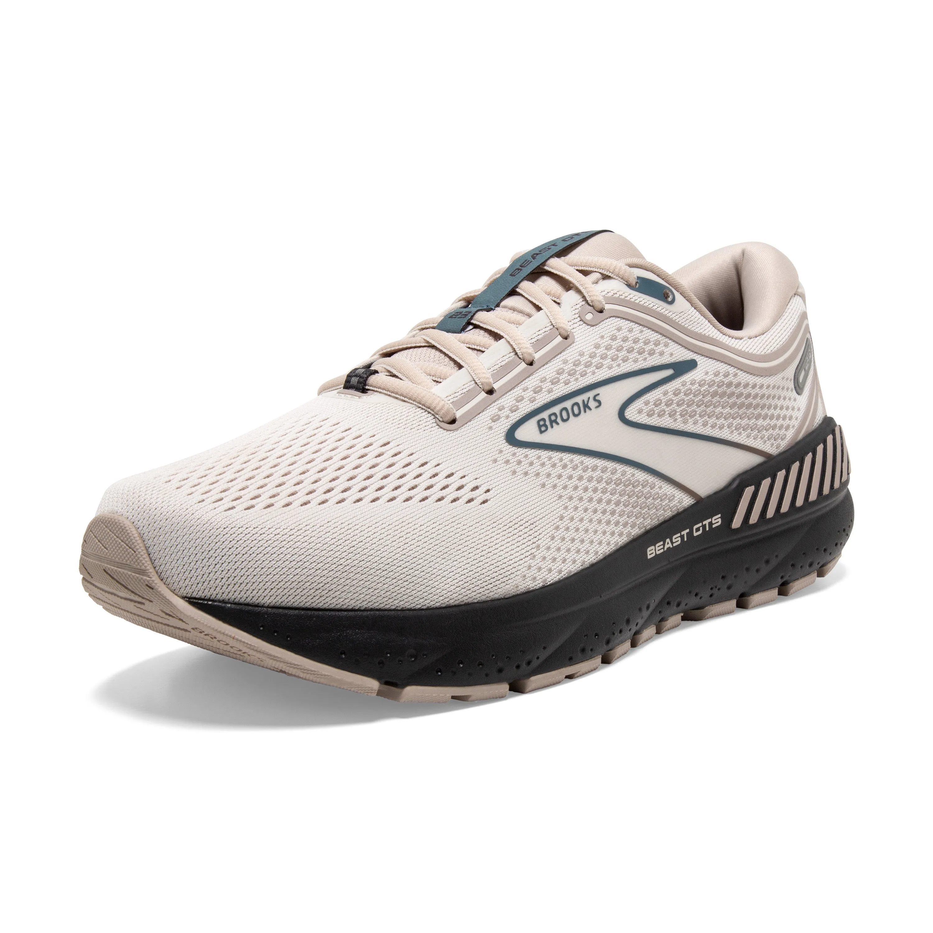 Men's Brooks Beast GTS 23 Color: Chateau Grey/ White / Blue (WIDE WIDTH)