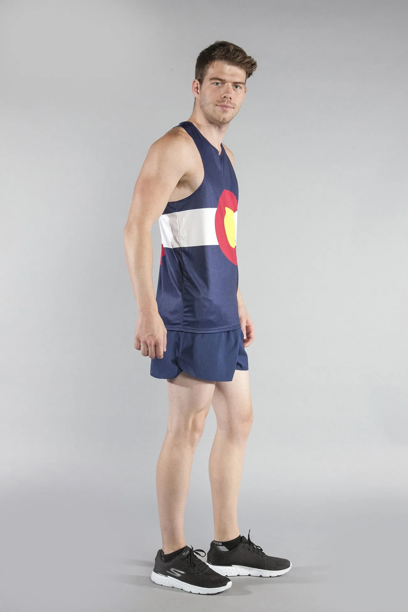 Men's Competitor Lite Printed Singlet [C] - Colorado