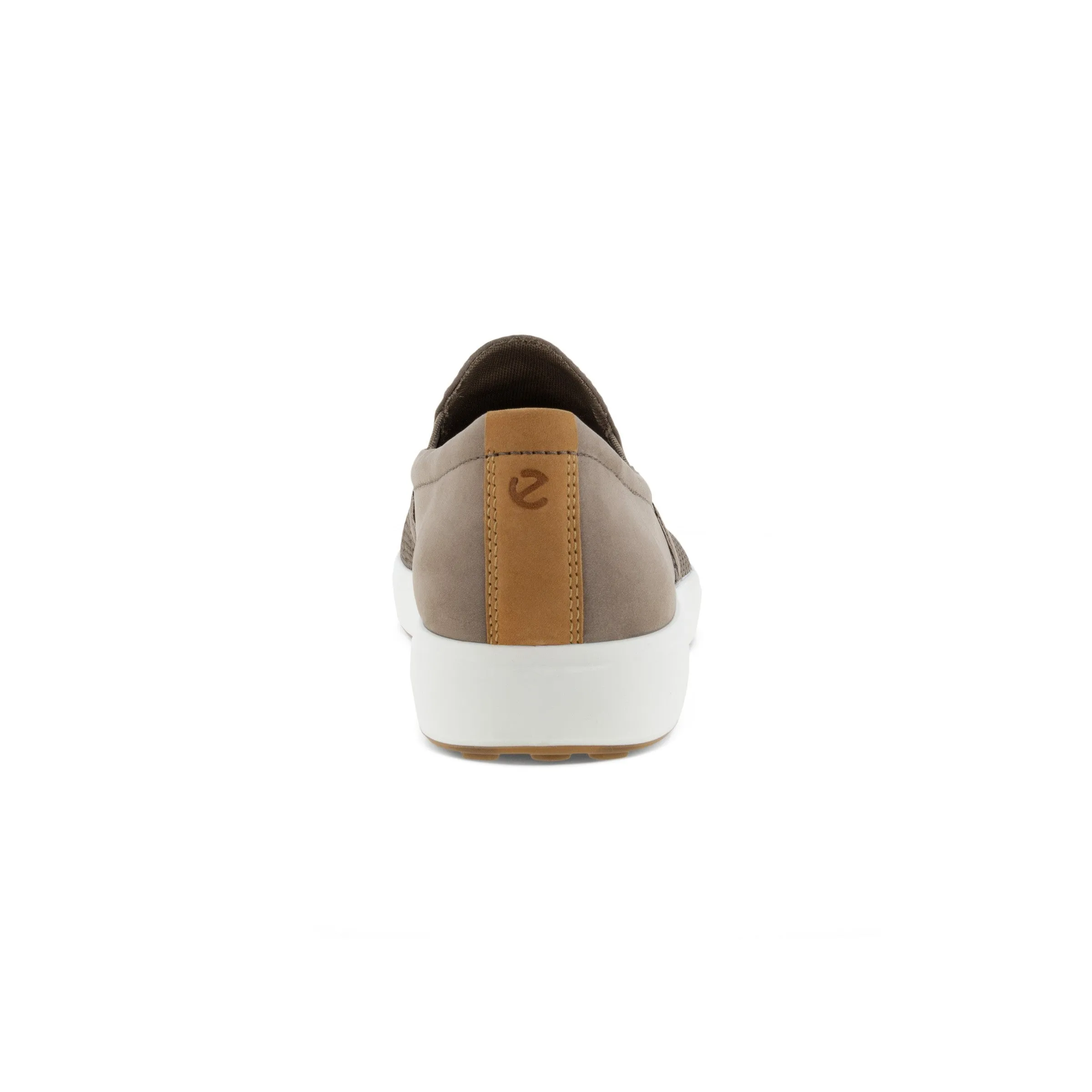 Men's Ecco Soft 7 Slip On Leather Sneakers Color: Taupe/Taupe/Lion