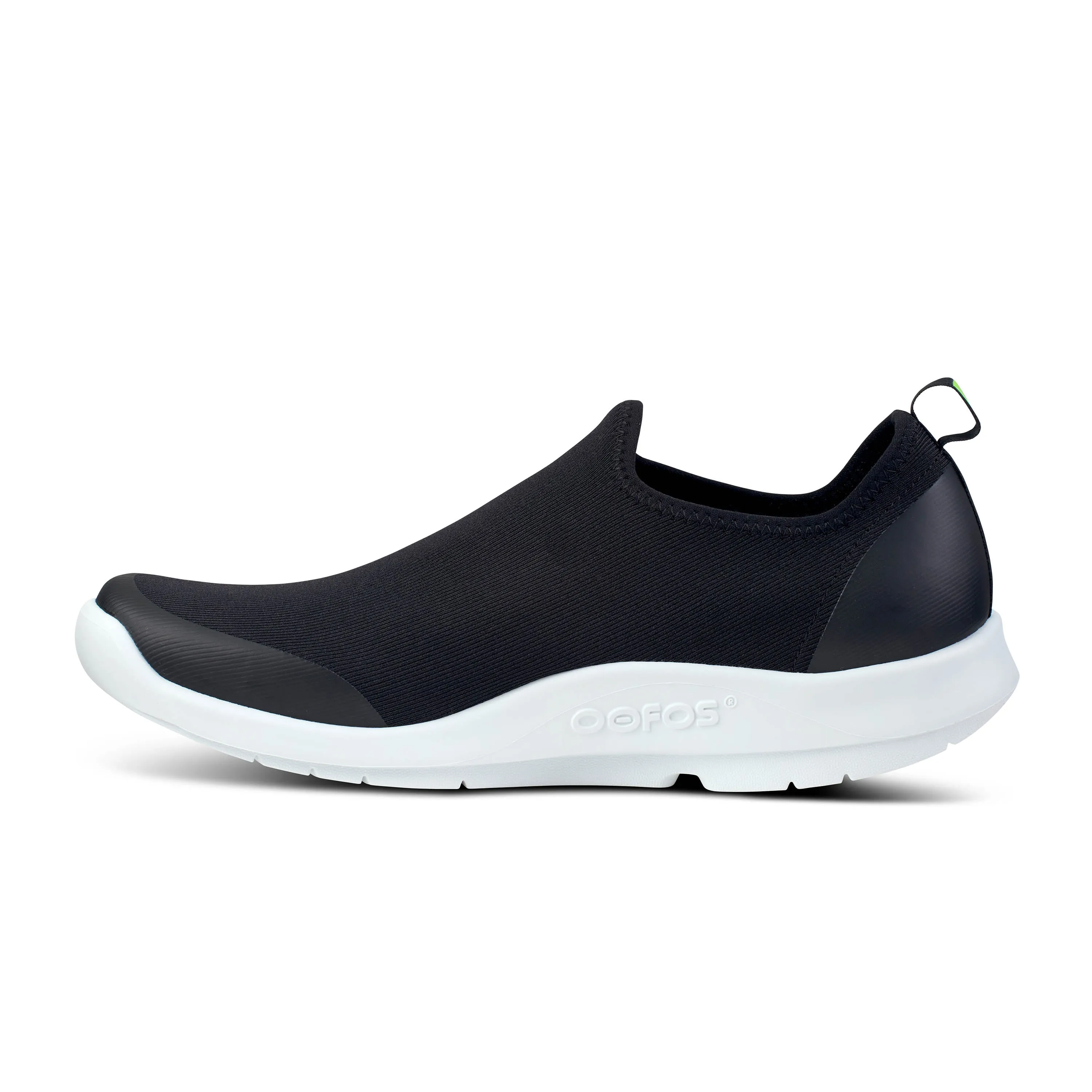 Men's Oofos OOmg Sport Low Shoe Color: White Black