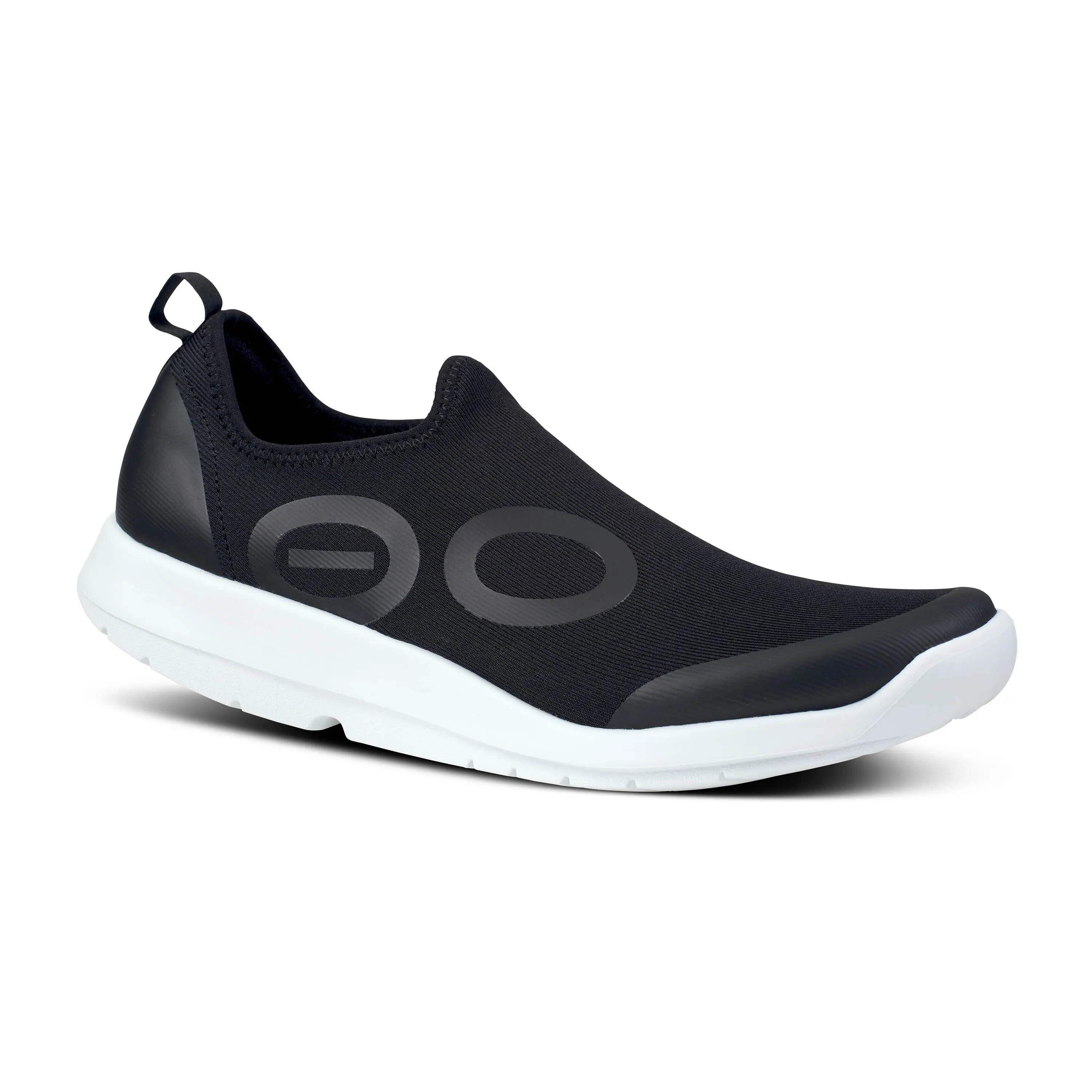 Men's Oofos OOmg Sport Low Shoe Color: White Black