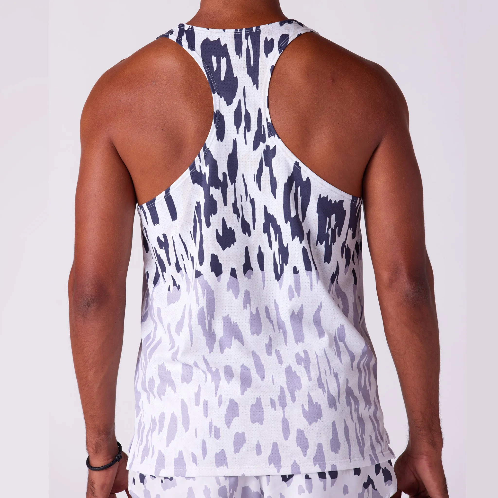 Men's Vapor Lite Racing Singlet - Abstract Leopard