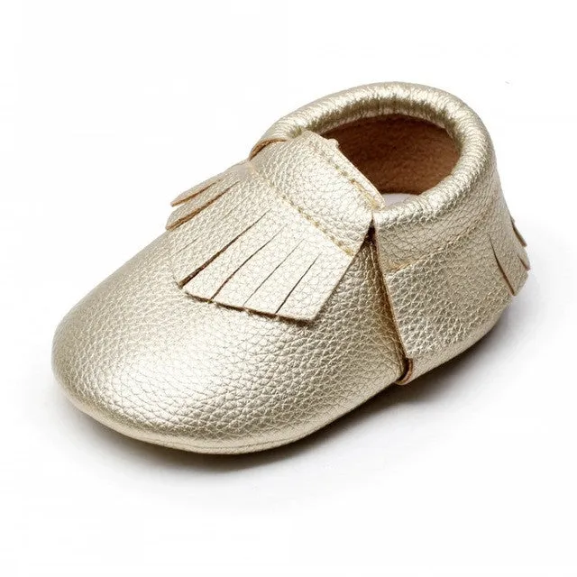 New Brand Baby Moccasins Leather Girl Baby Shoes Fashion Tassel Moccs Infant Shoes Babies Toddler Shoes First Walker N2217