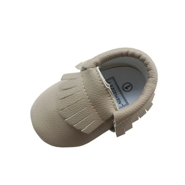 New Brand Baby Moccasins Leather Girl Baby Shoes Fashion Tassel Moccs Infant Shoes Babies Toddler Shoes First Walker N2217