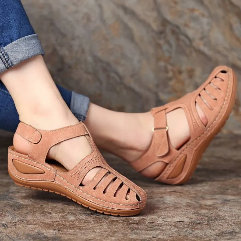 OCW Orthopedic Women Sandals Flats Casual Soft Sole Beach Wedge Sandals