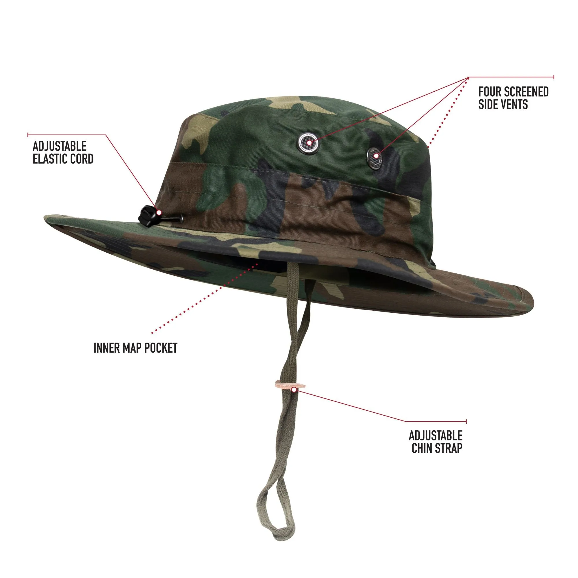 Olive Drab - Adjustable Boonie Hat