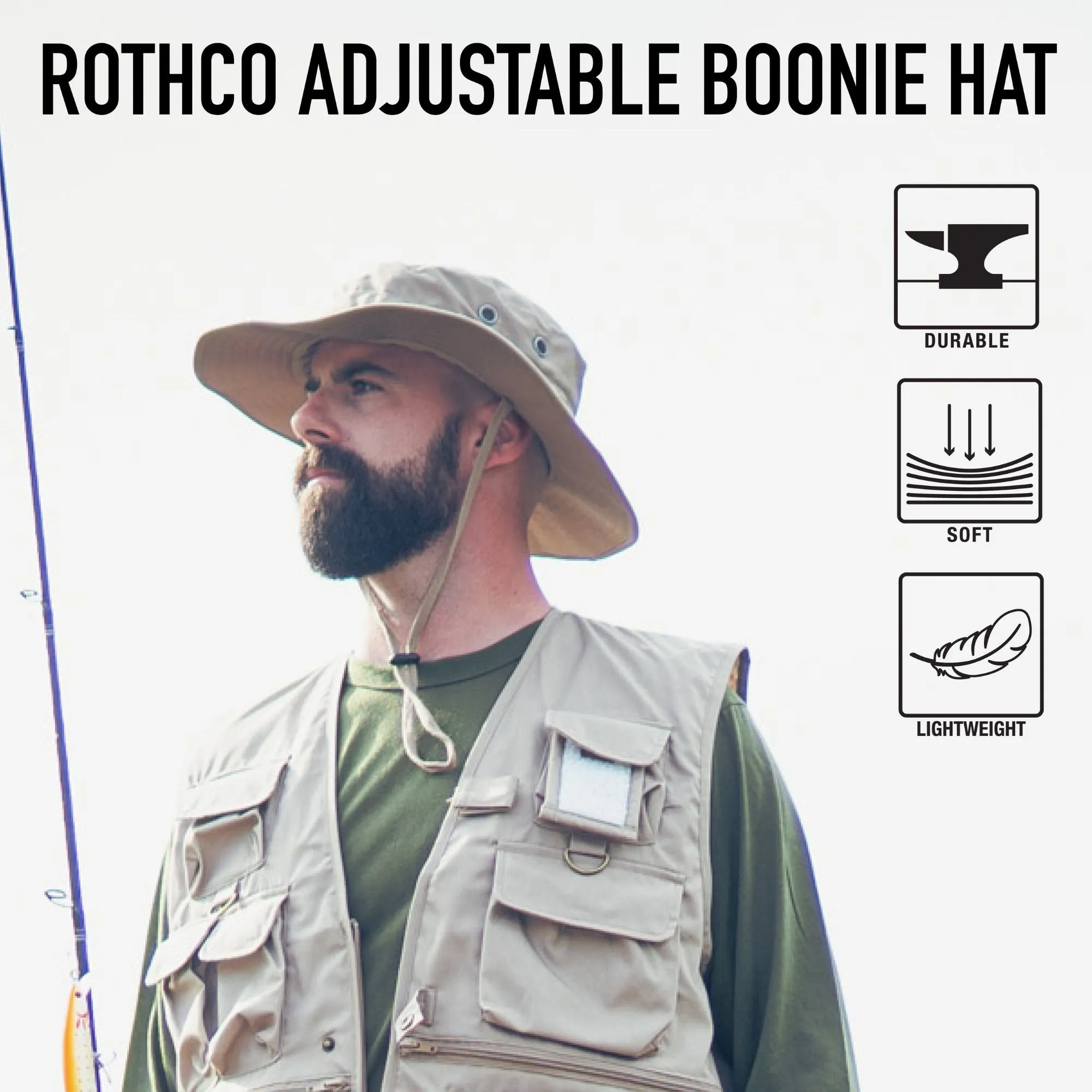 Olive Drab - Adjustable Boonie Hat