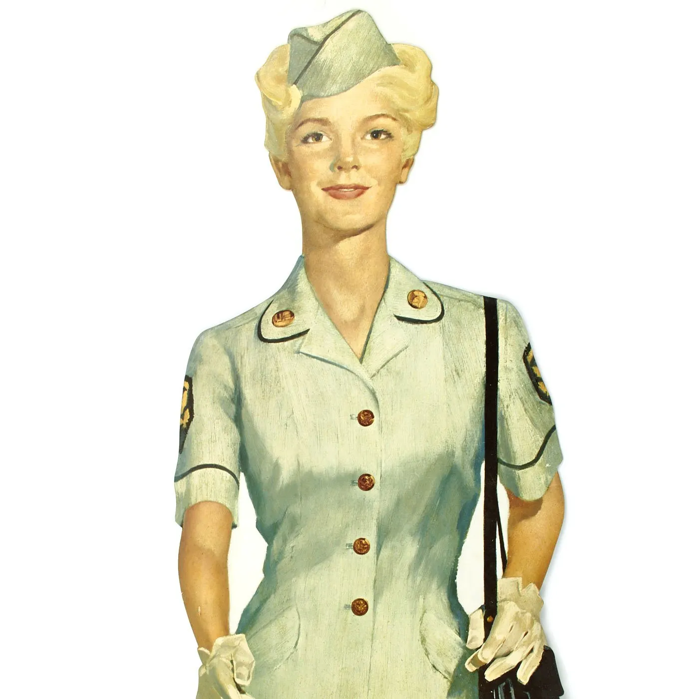 Original U.S. Vietnam War Army Nurse Corps Cutout Stand Up Display