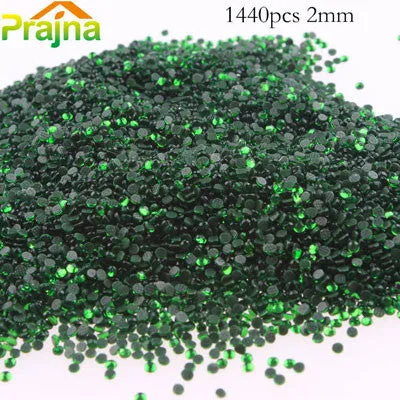 Prajna SS6 1440pcs 2mm Acryl Hotfix Rhinestones For Clothes Rhinestone Wedding Shoes Dress Rhinestone Jean Jacket Adhesive A13