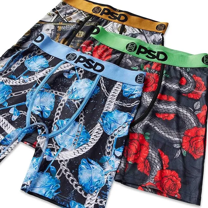 PSD Men's Lux Serpent 3-Pack Boxer Briefs