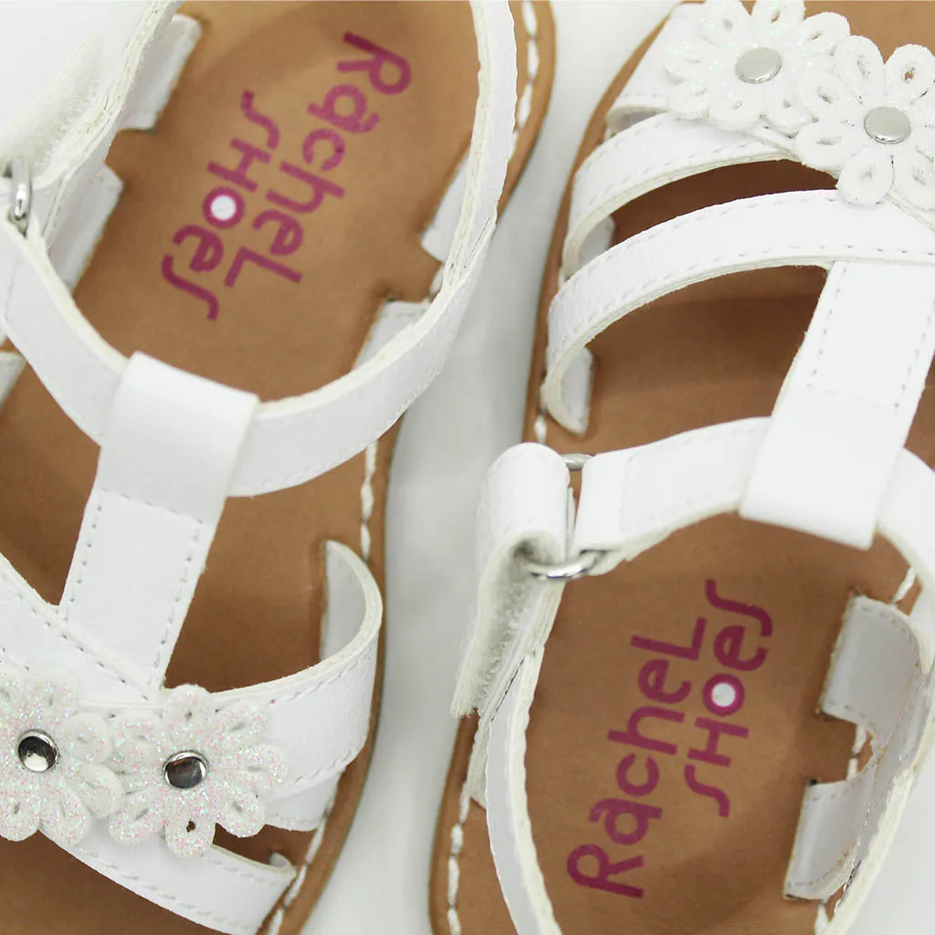 Rachel Avalyn Sandals White Walkers Toddlers Girls - Kids Shoes