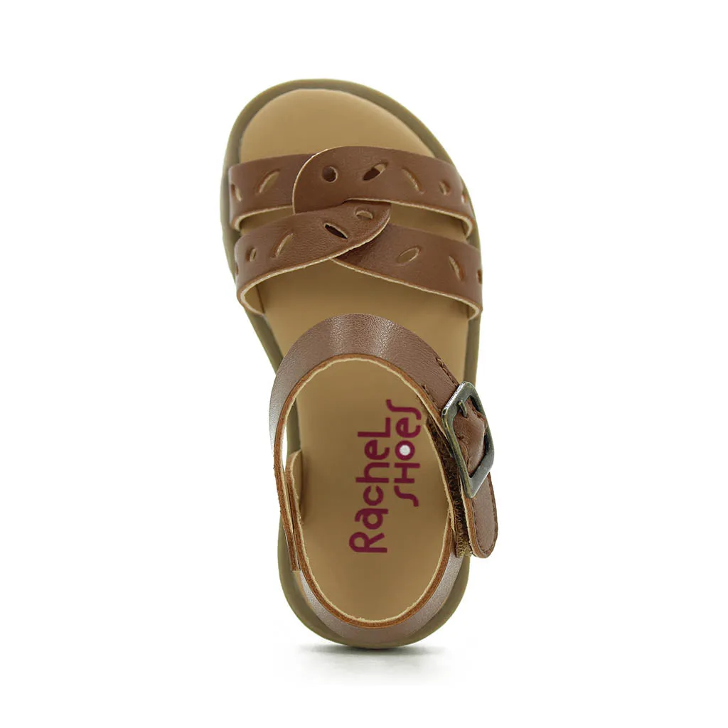 Rachel Lil Leighton Sandals Amber Brown Walkers Toddlers Kids Girls - Kids Shoes