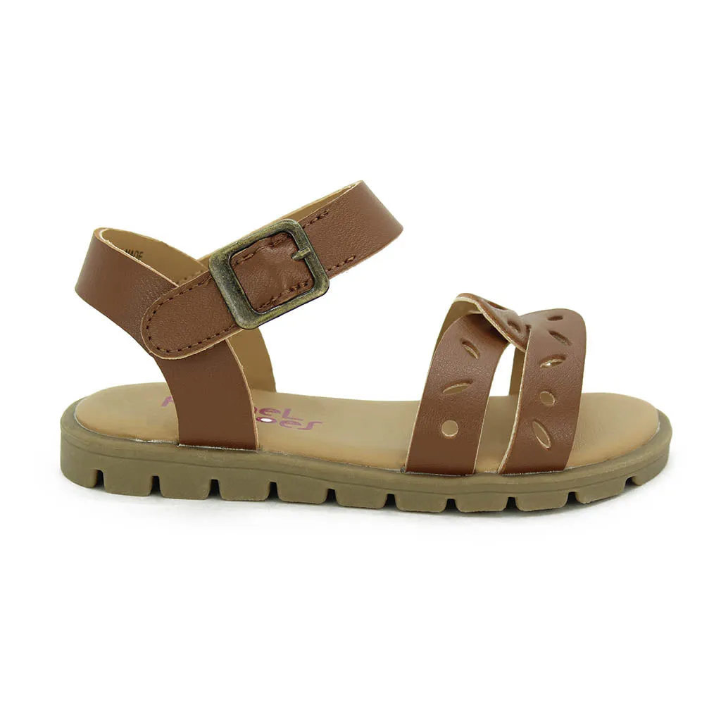 Rachel Lil Leighton Sandals Amber Brown Walkers Toddlers Kids Girls - Kids Shoes