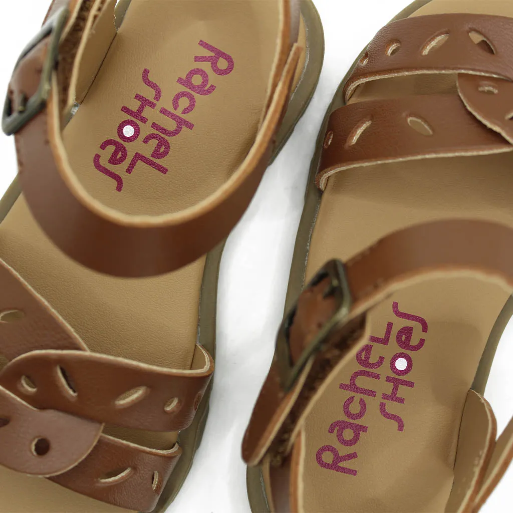 Rachel Lil Leighton Sandals Amber Brown Walkers Toddlers Kids Girls - Kids Shoes