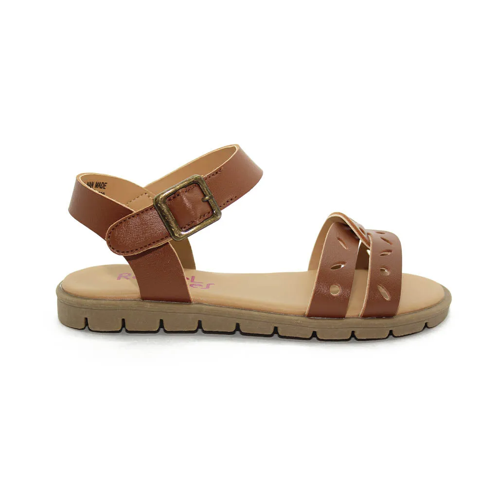 Rachel Lil Leighton Sandals Amber Brown Walkers Toddlers Kids Girls - Kids Shoes