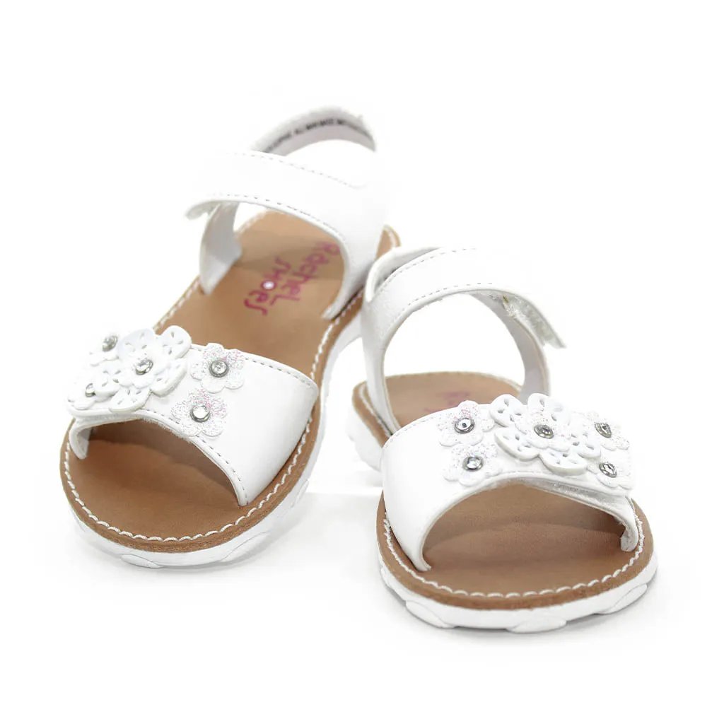 Rachel Sophie Sandals White/White Walkers Toddlers Girls - Kids Shoes