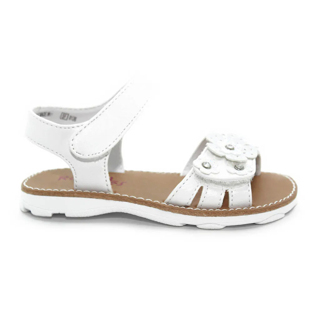 Rachel Sophie Sandals White/White Walkers Toddlers Girls - Kids Shoes