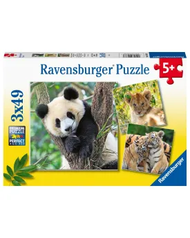 Ravensburger Panda Lion And Tiger 3X49 Piece