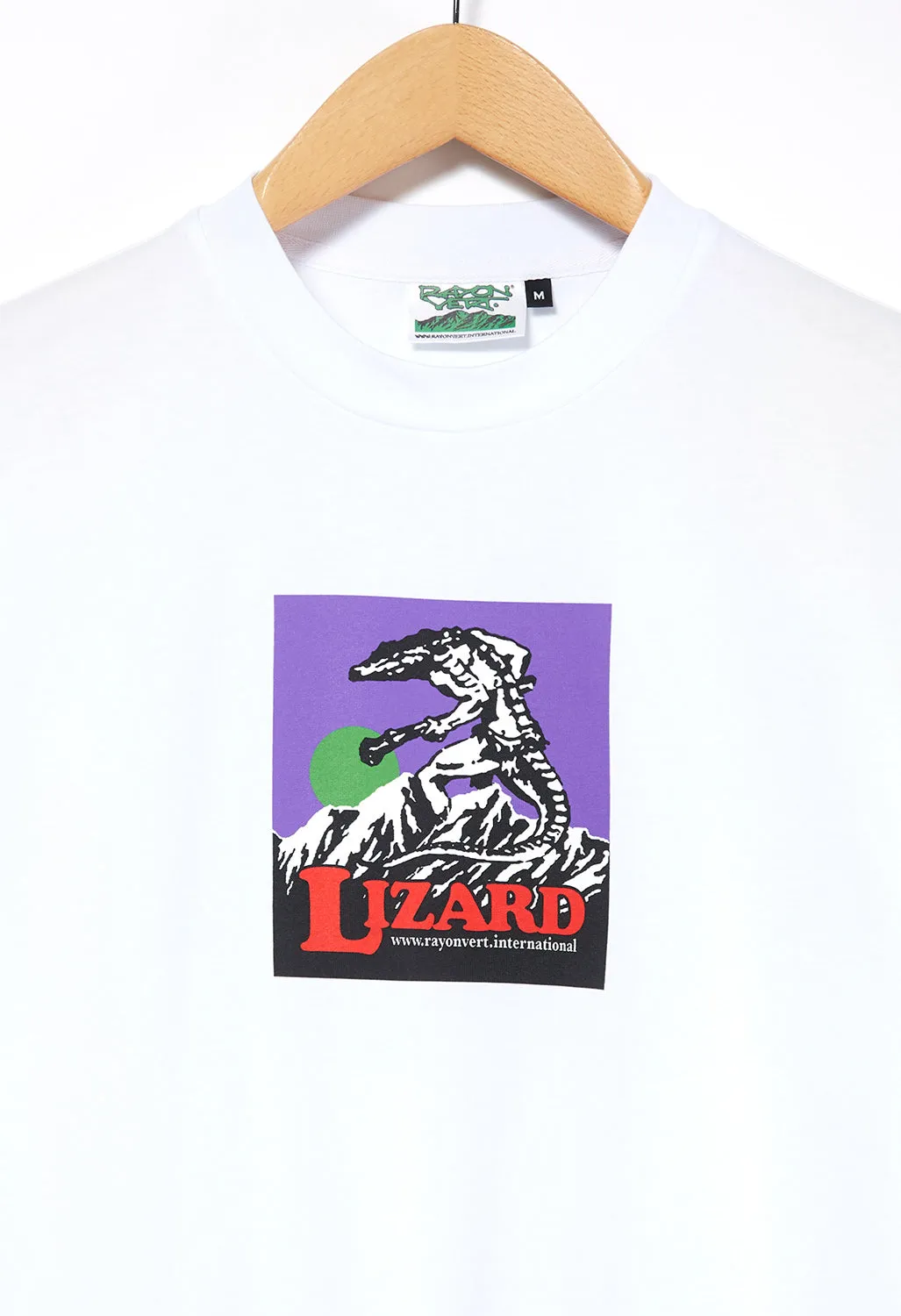 Rayon Vert Lizard T-Shirt - Ghost White