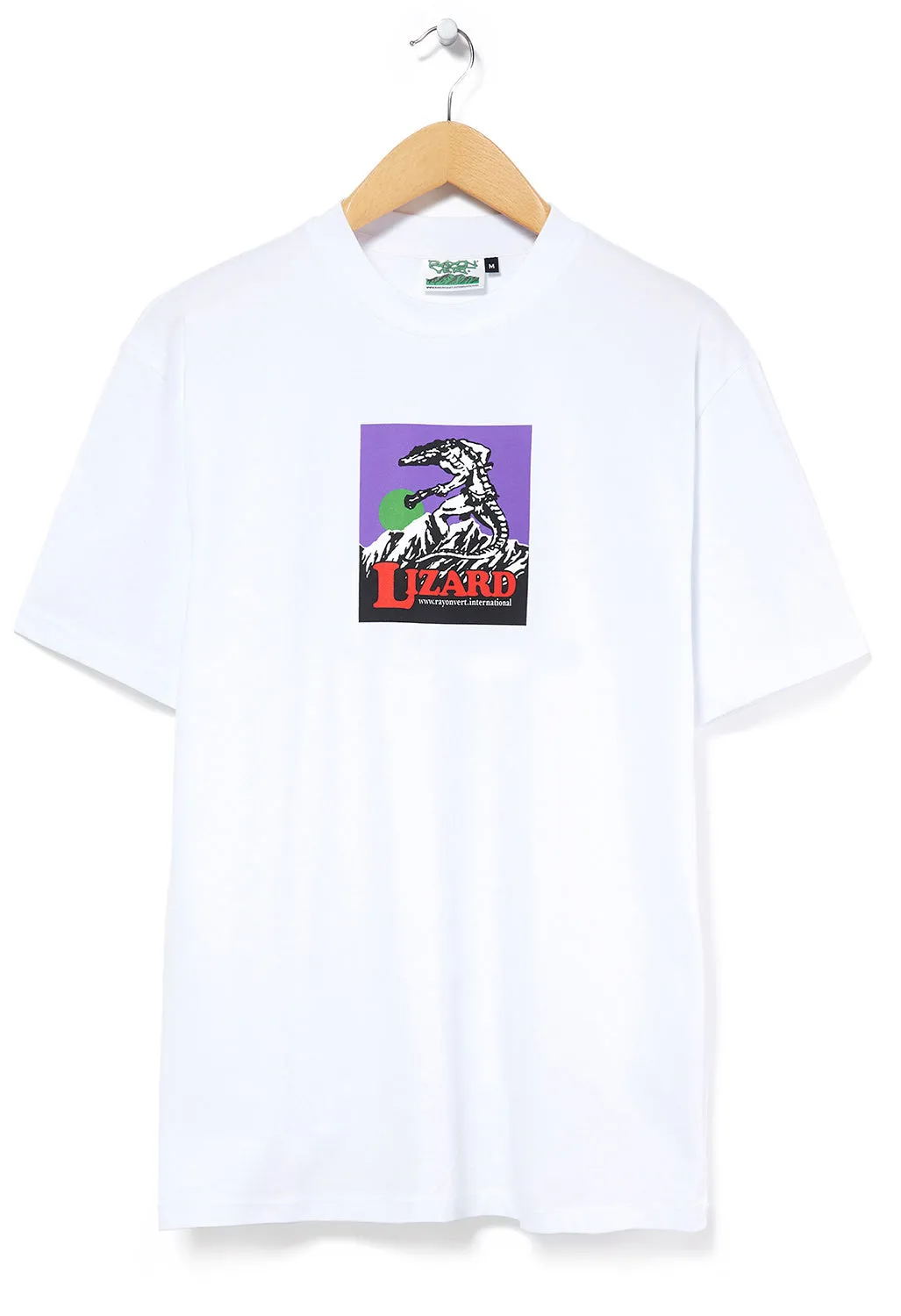 Rayon Vert Lizard T-Shirt - Ghost White