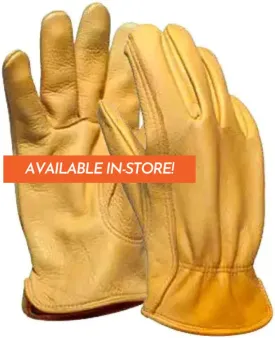 Rugged Unlined Deerskin Motorcycle Gloves | Olympia Sports