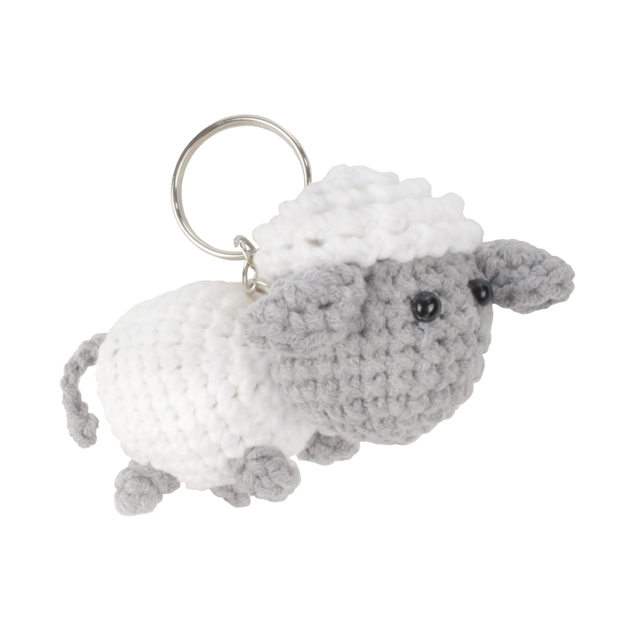 Sheep Crochet Keychain