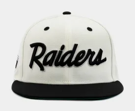 Shoe Palace Collection Las Vegas Raiders 59Fifty Mens Fitted Hat (White/Black)