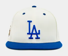 Shoe Palace Collection Los Angeles Dodgers 59Fifty Mens Fitted Hat (White/Blue)