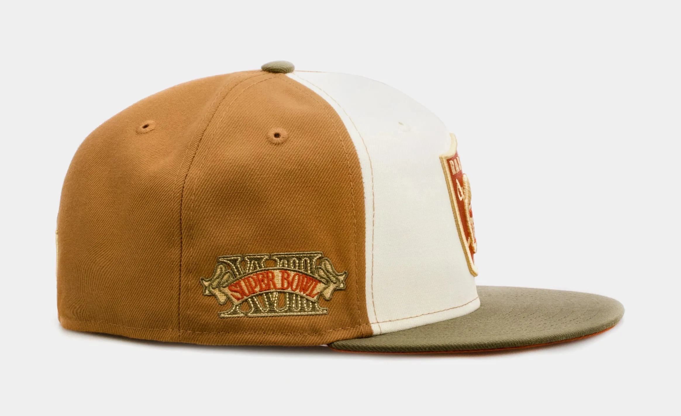 Shoe Palace Exclusive Autumn Wheat Las Vegas Raiders 59Fifty Mens Fitted Hat (Beige/Green)