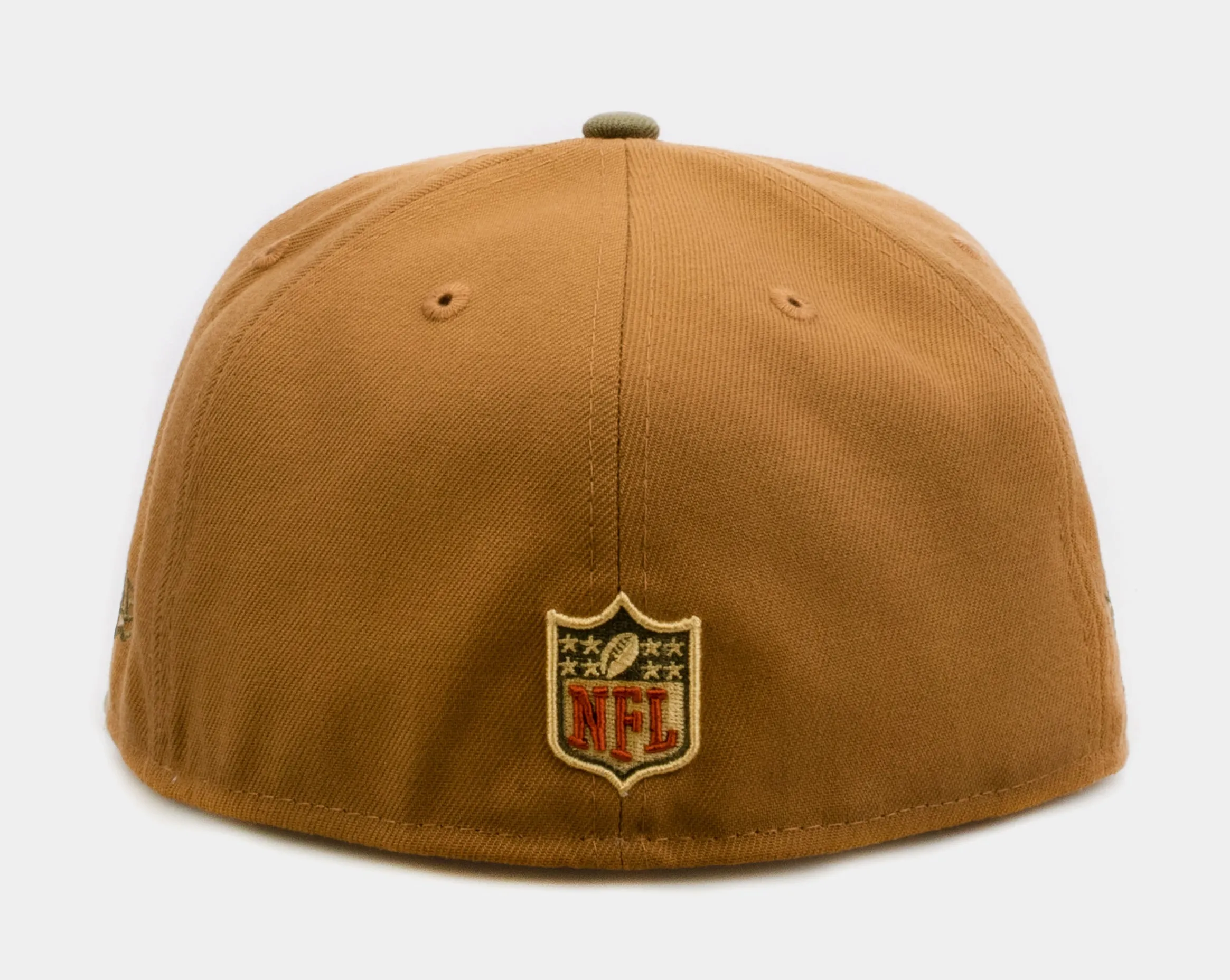 Shoe Palace Exclusive Autumn Wheat Las Vegas Raiders 59Fifty Mens Fitted Hat (Beige/Green)