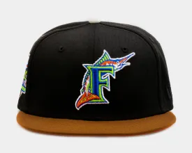 Shoe Palace Exclusive Gingerbread Florida Marlins 59Fifty Mens Fitted Hat (Black/Brown)