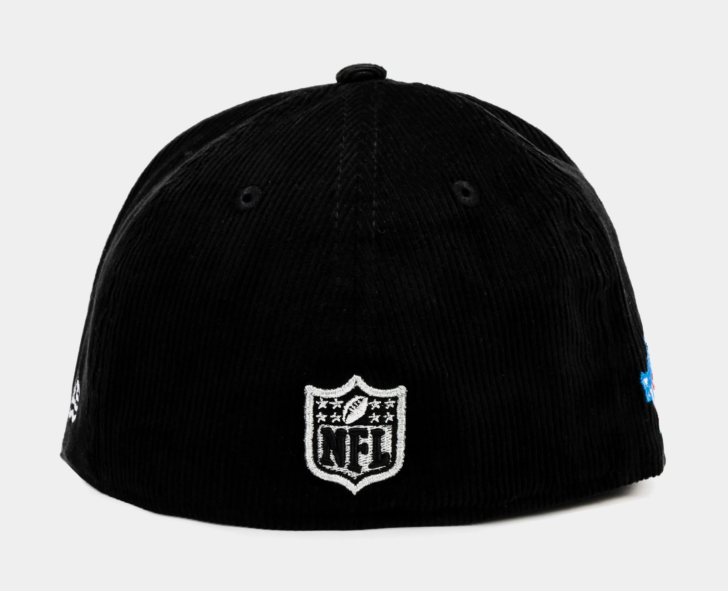 Shoe Palace Exclusive Las Vegas Raiders Black Cord 59Fifty Fitted Mens Hat (Black/Silver)