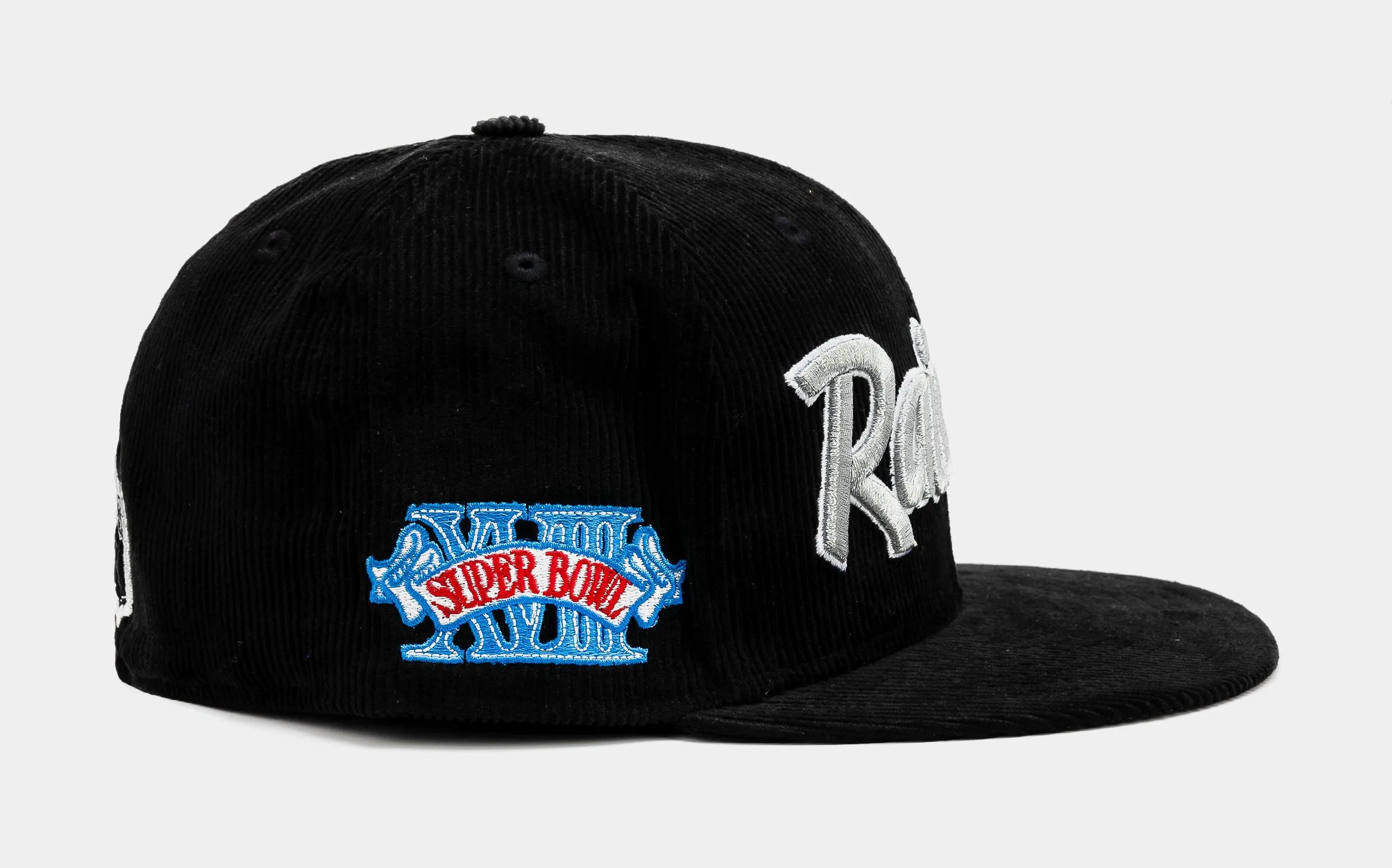 Shoe Palace Exclusive Las Vegas Raiders Black Cord 59Fifty Fitted Mens Hat (Black/Silver)