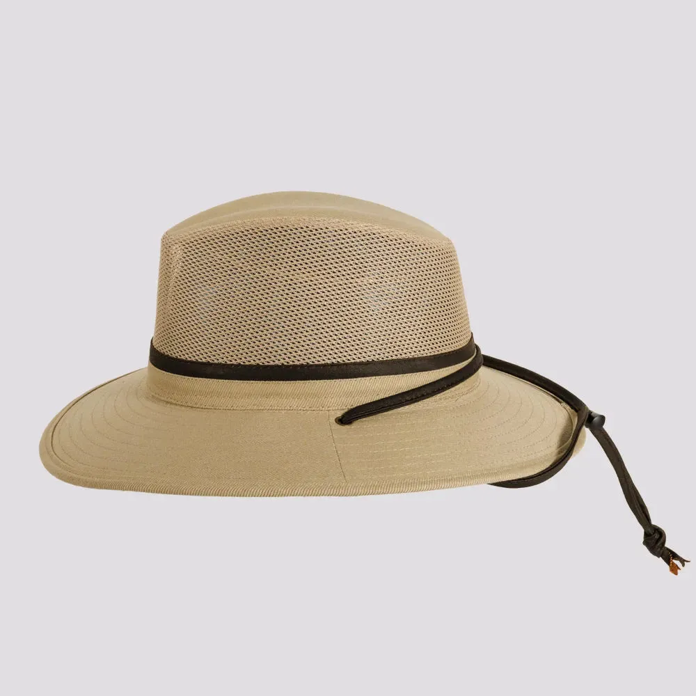 Smokey | Womens Nylon Outback Sun Hat with Mesh Sides