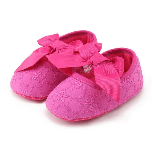 Spring Soft Sole Girl Baby Shoes Cotton First Walkers Fashion Baby Girl Shoes Butterfly-knot First Sole Kids Shoes