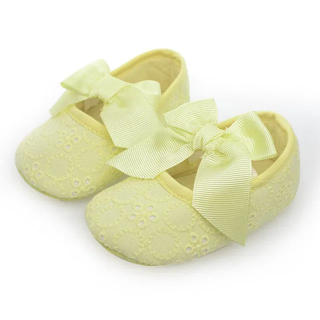 Spring Soft Sole Girl Baby Shoes Cotton First Walkers Fashion Baby Girl Shoes Butterfly-knot First Sole Kids Shoes