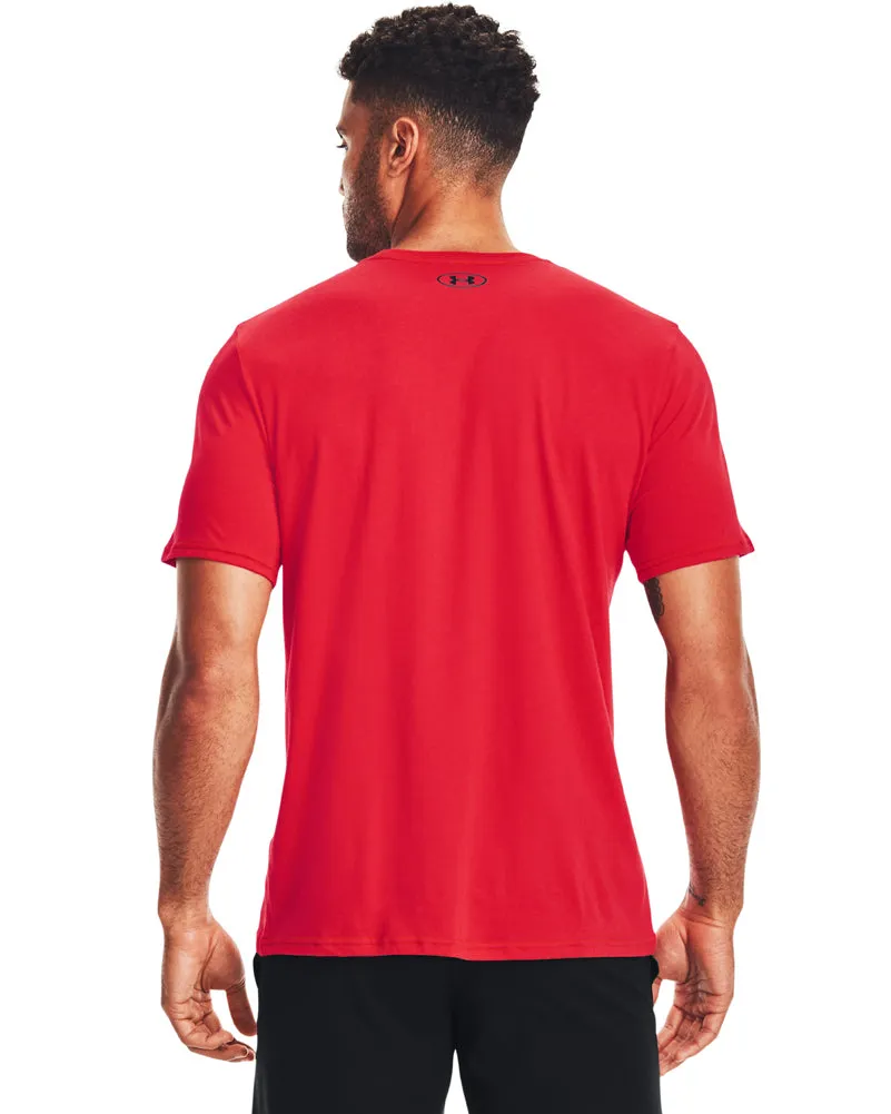 S/S UA Sportstyle Logo Tee in Red by Under Armour