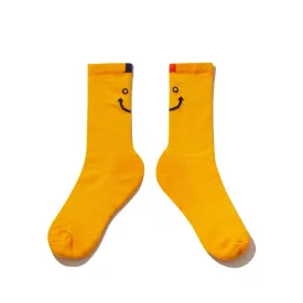 The Women's Line Smile Sock - Gold