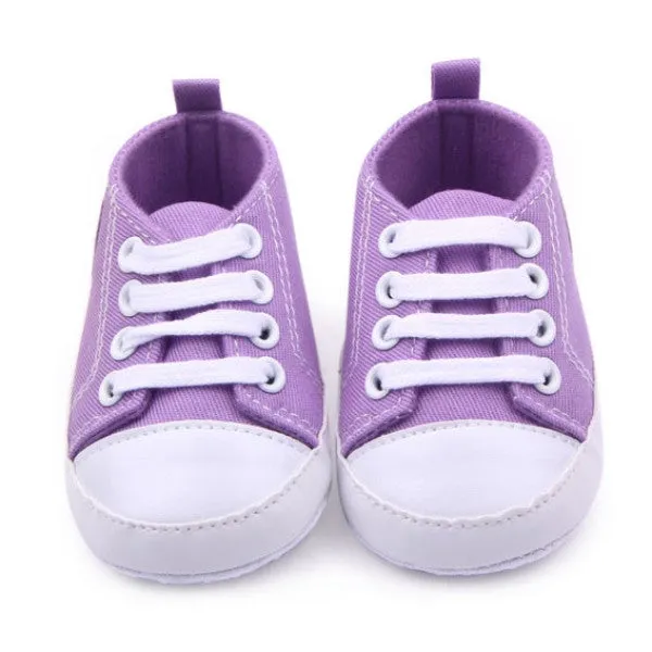 Toddler Baby Boy Girl Lace Up Sneakers Soft Sole Crib Shoes Newborn to 12Months