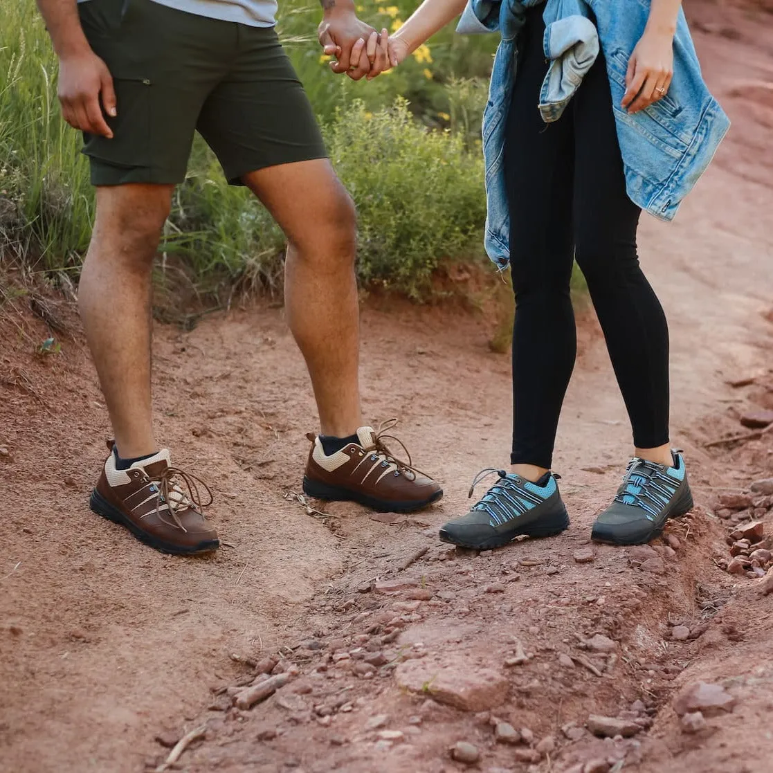 Trail Shoe • Bailey Brown Leather & Crème Mesh