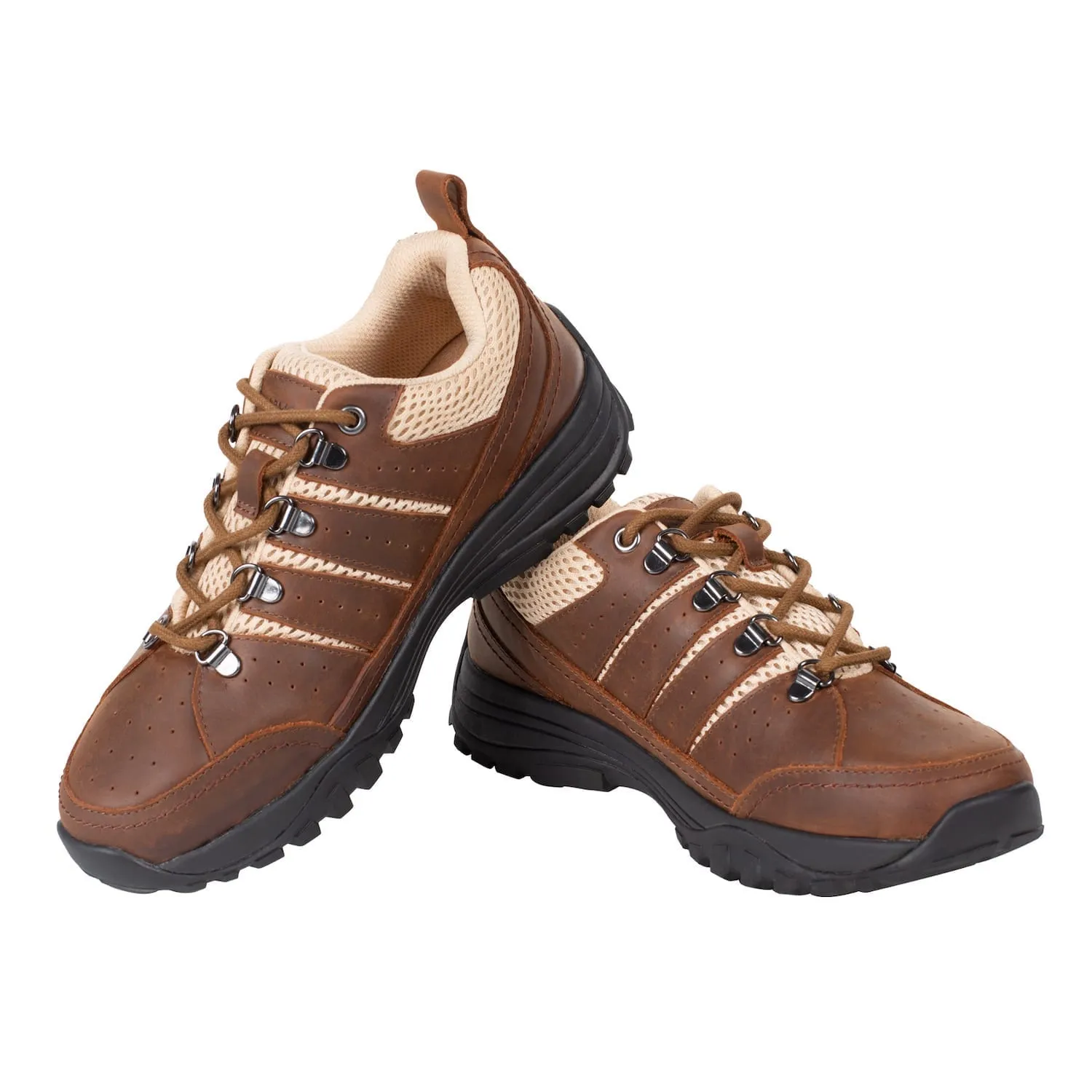 Trail Shoe • Bailey Brown Leather & Crème Mesh