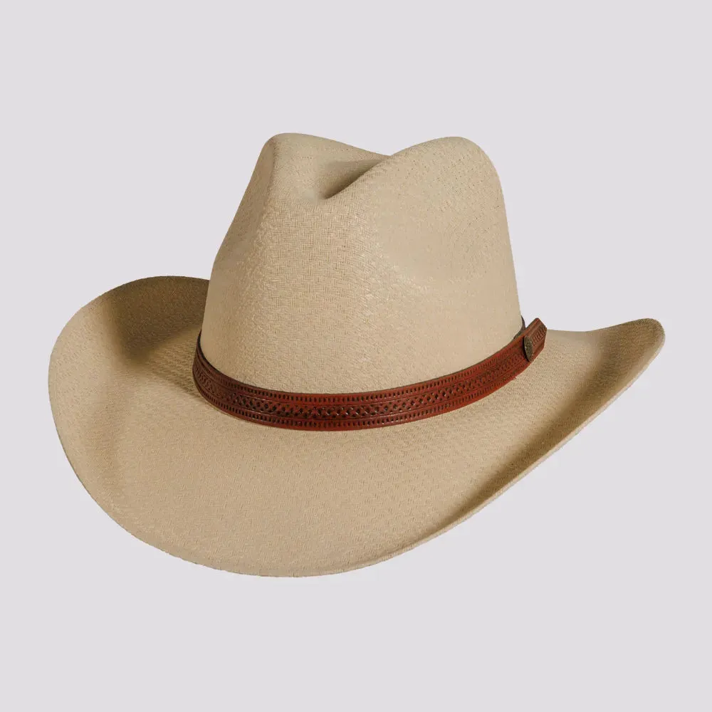 Tulsa | Mens Woven Canvas Cotton Australiano Cowboy Hat