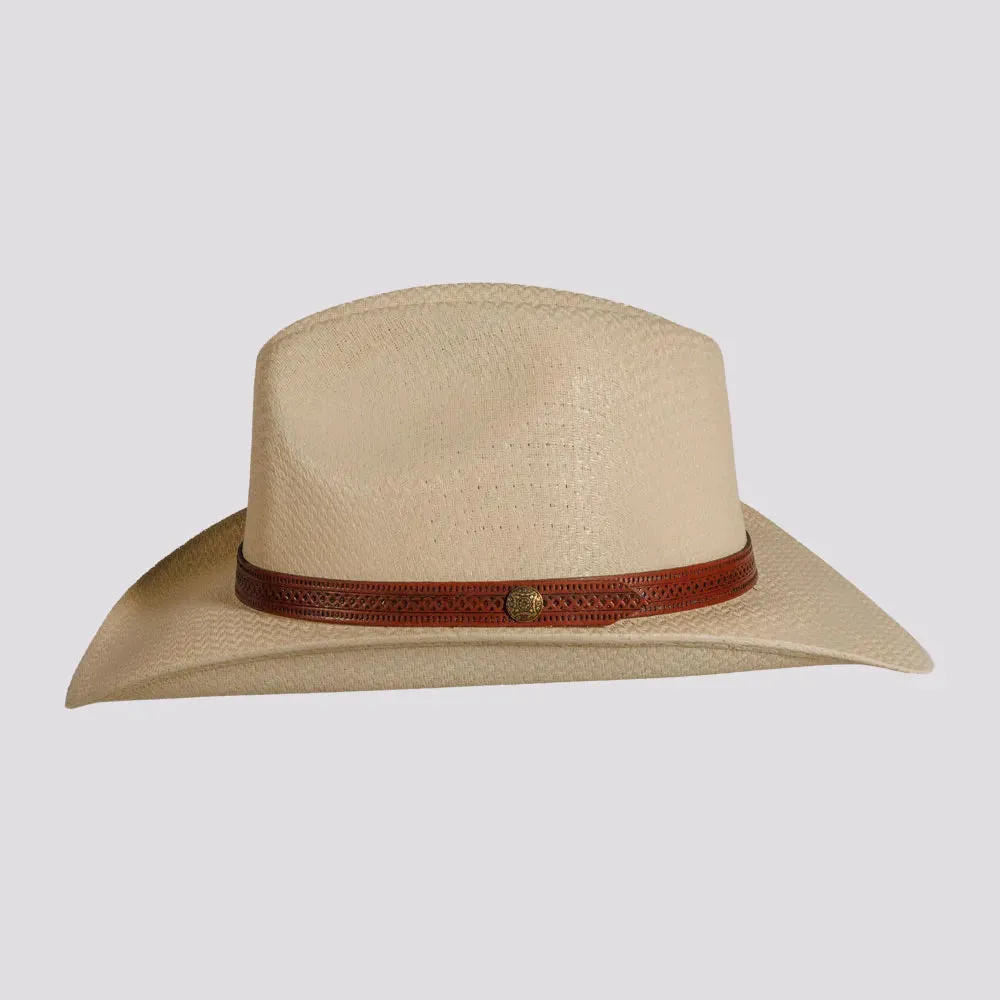 Tulsa | Mens Woven Canvas Cotton Australiano Cowboy Hat