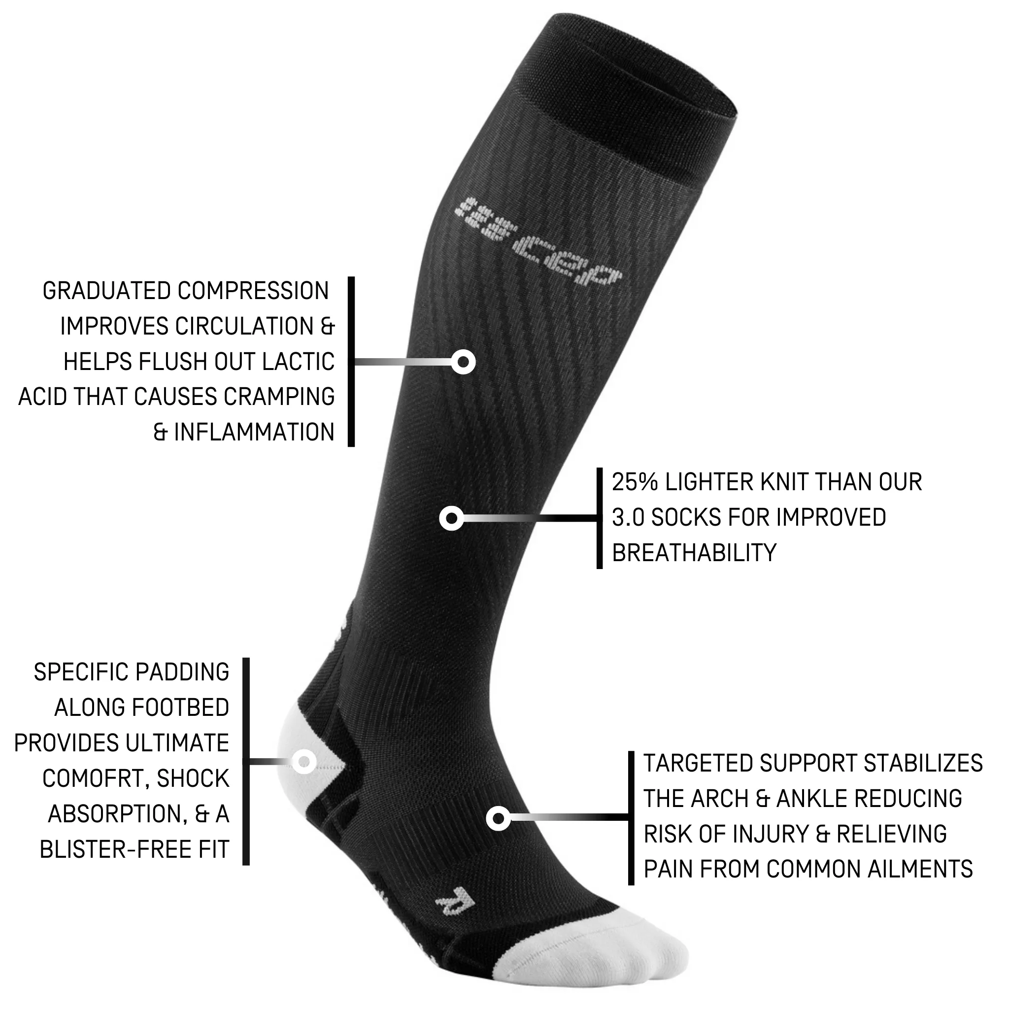 Ultralight Tall Compression Socks, Men