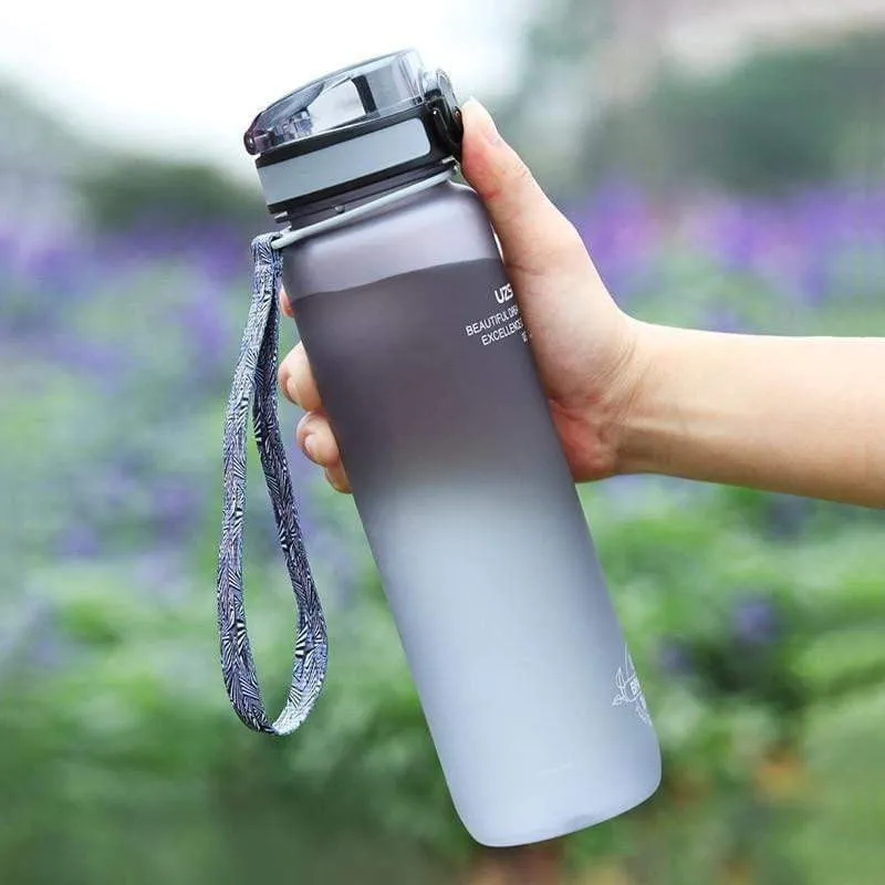 UZSPACE 1L Pop-top Water Bottle Leak-Proof Tritan BPA free