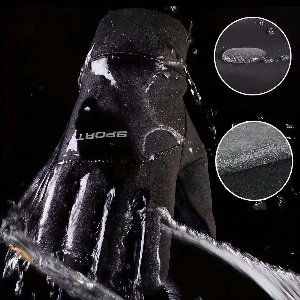 Waterproof Coldproof Gloves with Touch Screen for Riding  Sports