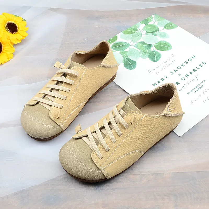 Women Handmade Leather Soft Casual Shoes