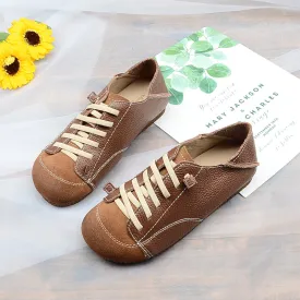 Women Handmade Leather Soft Casual Shoes