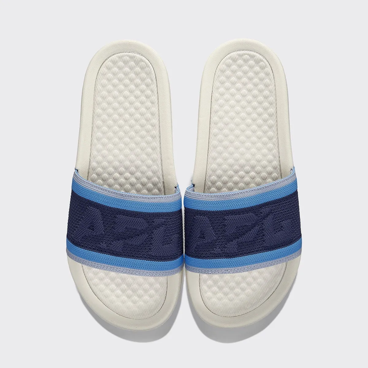 Women's Big Logo TechLoom Slide Navy / Coastal Blue / Ivory